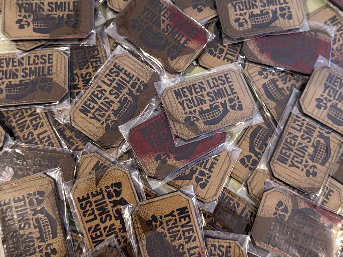 Never Lose Your Smile IR Laser Cut Marsh Camo Patch