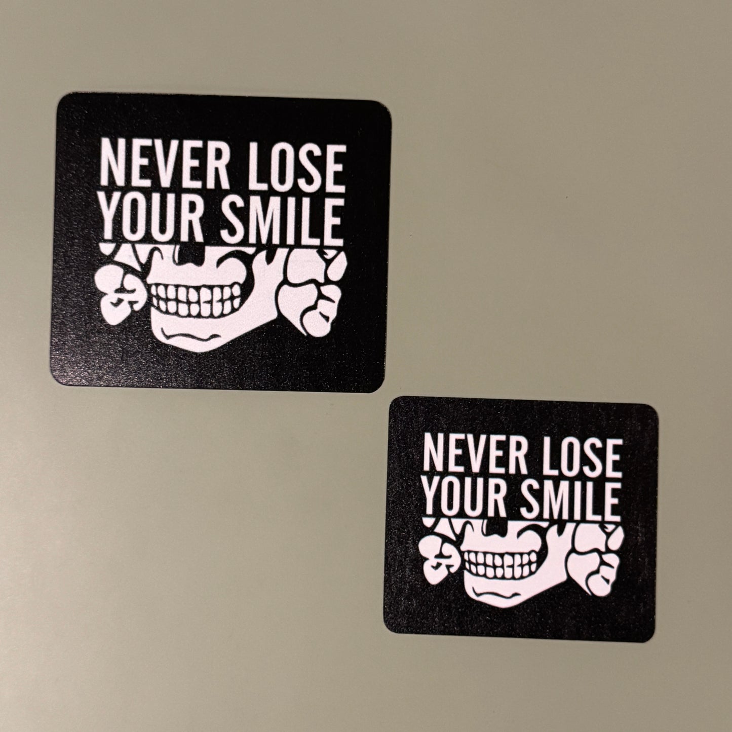 Never Lose Smile LARGE Bumper Sticker Premium Vinyl