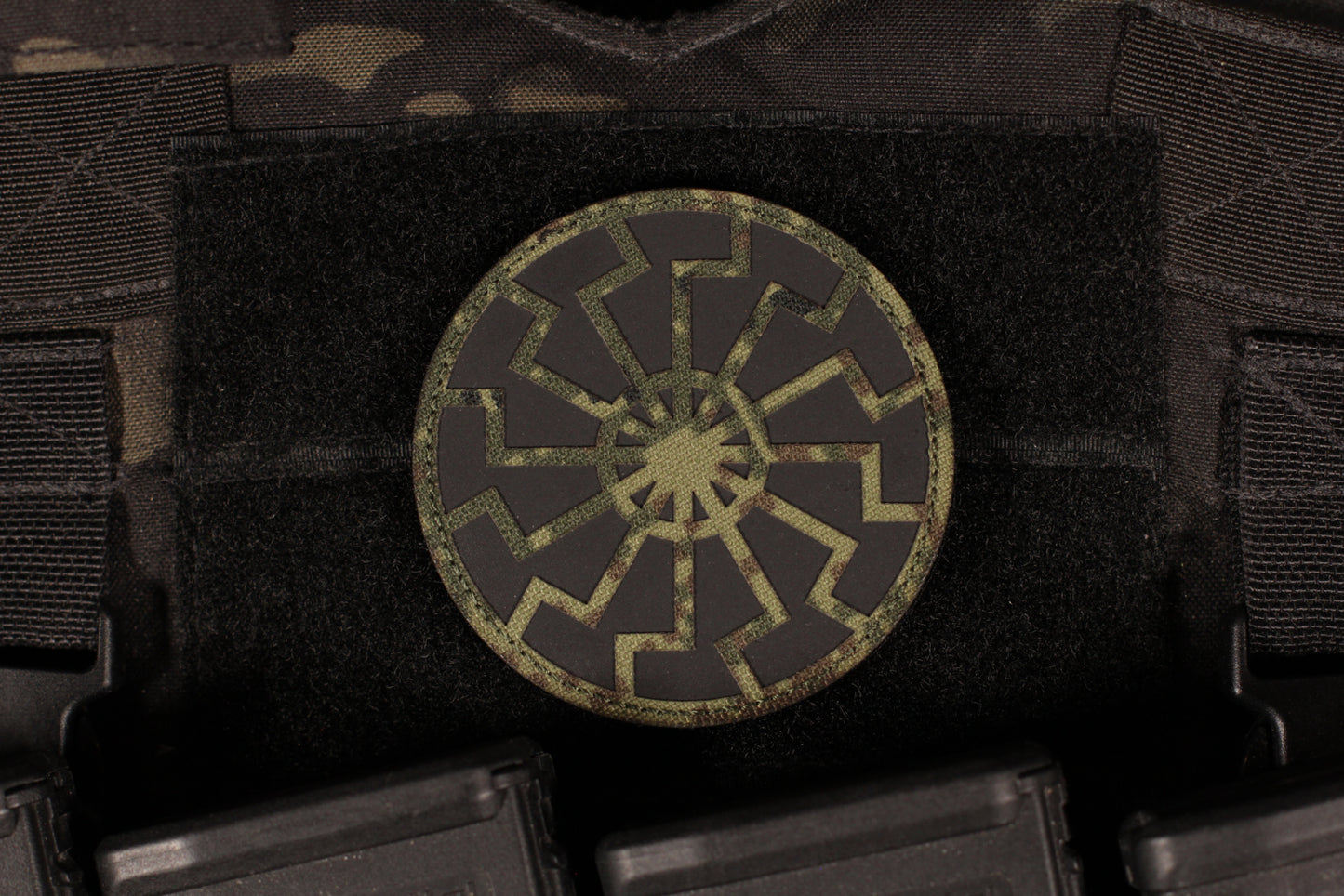Black Sun IR Reflective Laser Cut EMR Cordura Patch