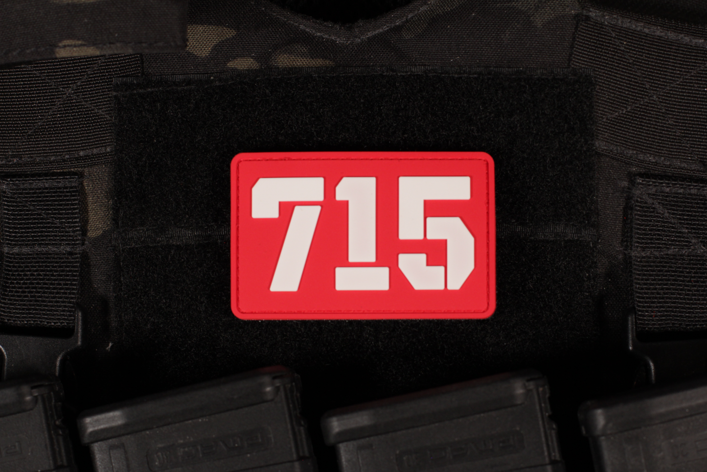 Russian 715 Team PVC Patch Red & White