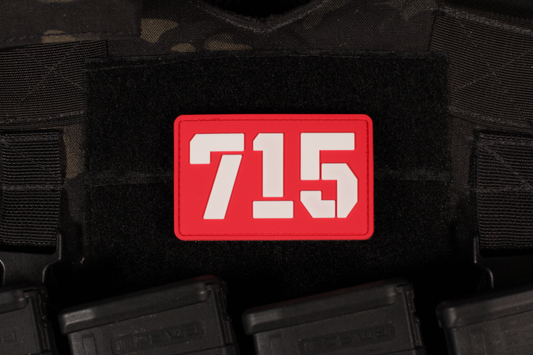 Russian 715 Team PVC Patch Red & White
