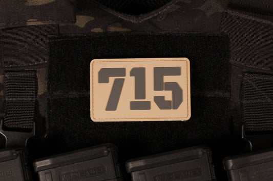 Russian 715 Team PVC Patch Tan & Grey