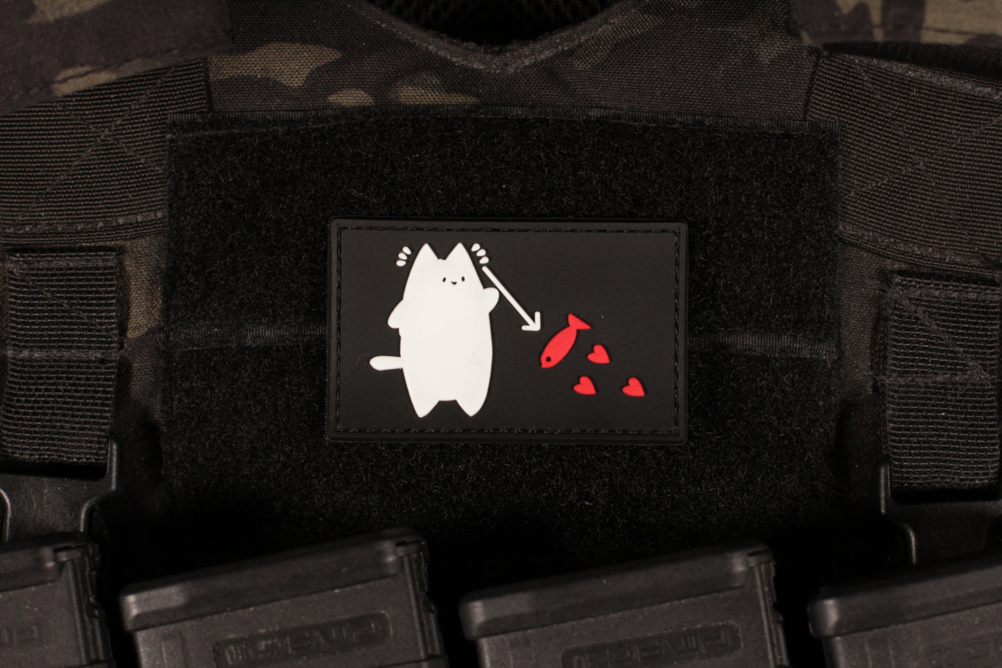 Cat Black Beard PVC Patch