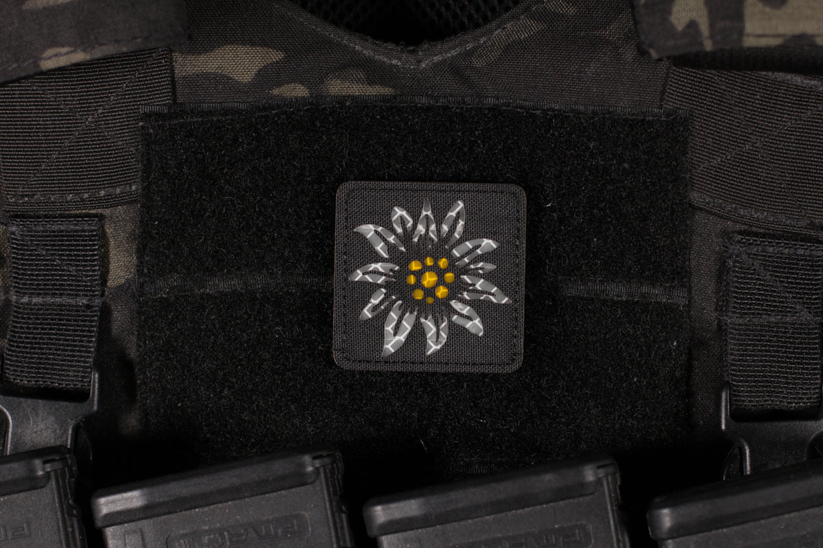 Edelweiss Flower Laser Cut Reflective Patch