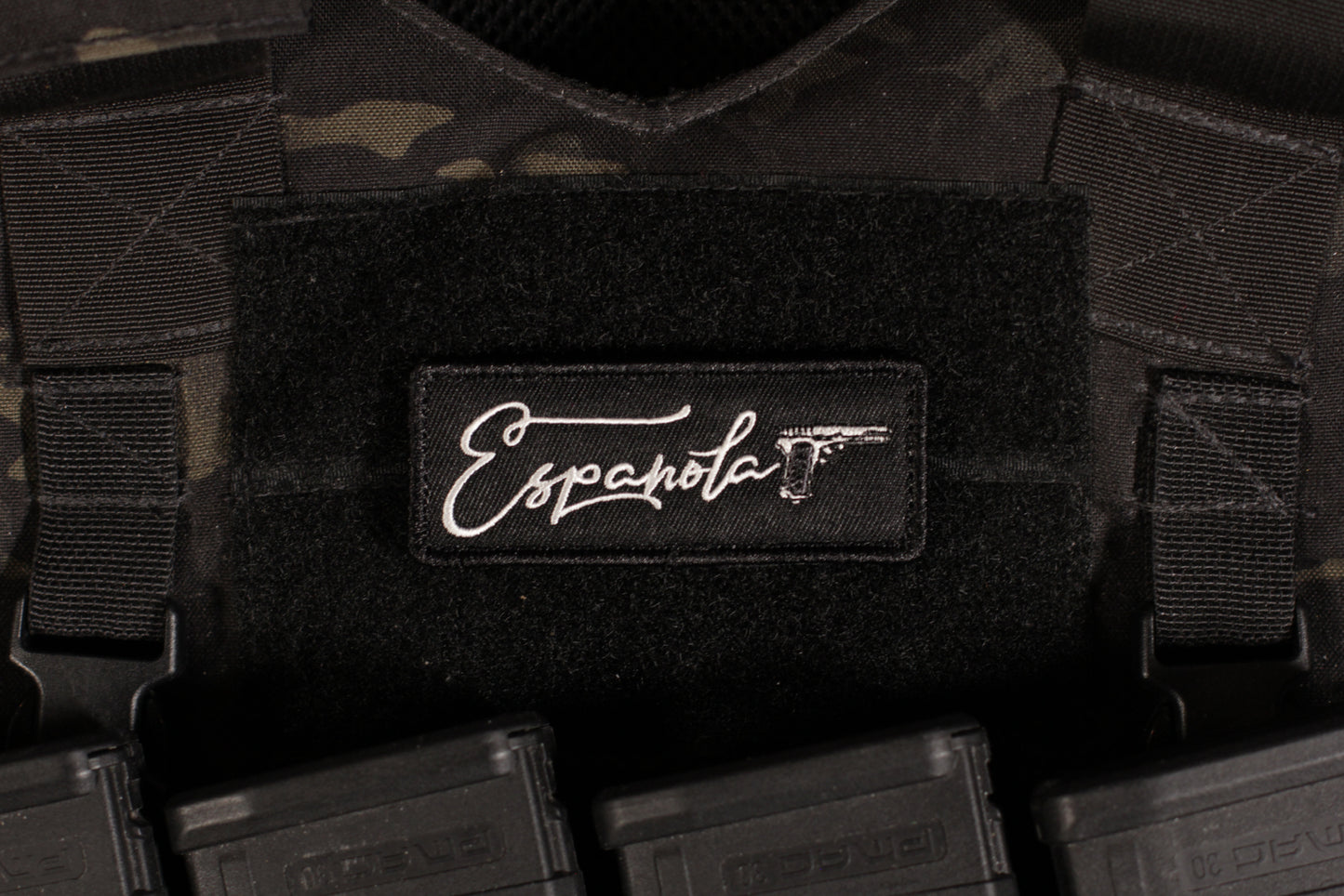 PMC Española Logo Patch Black & White