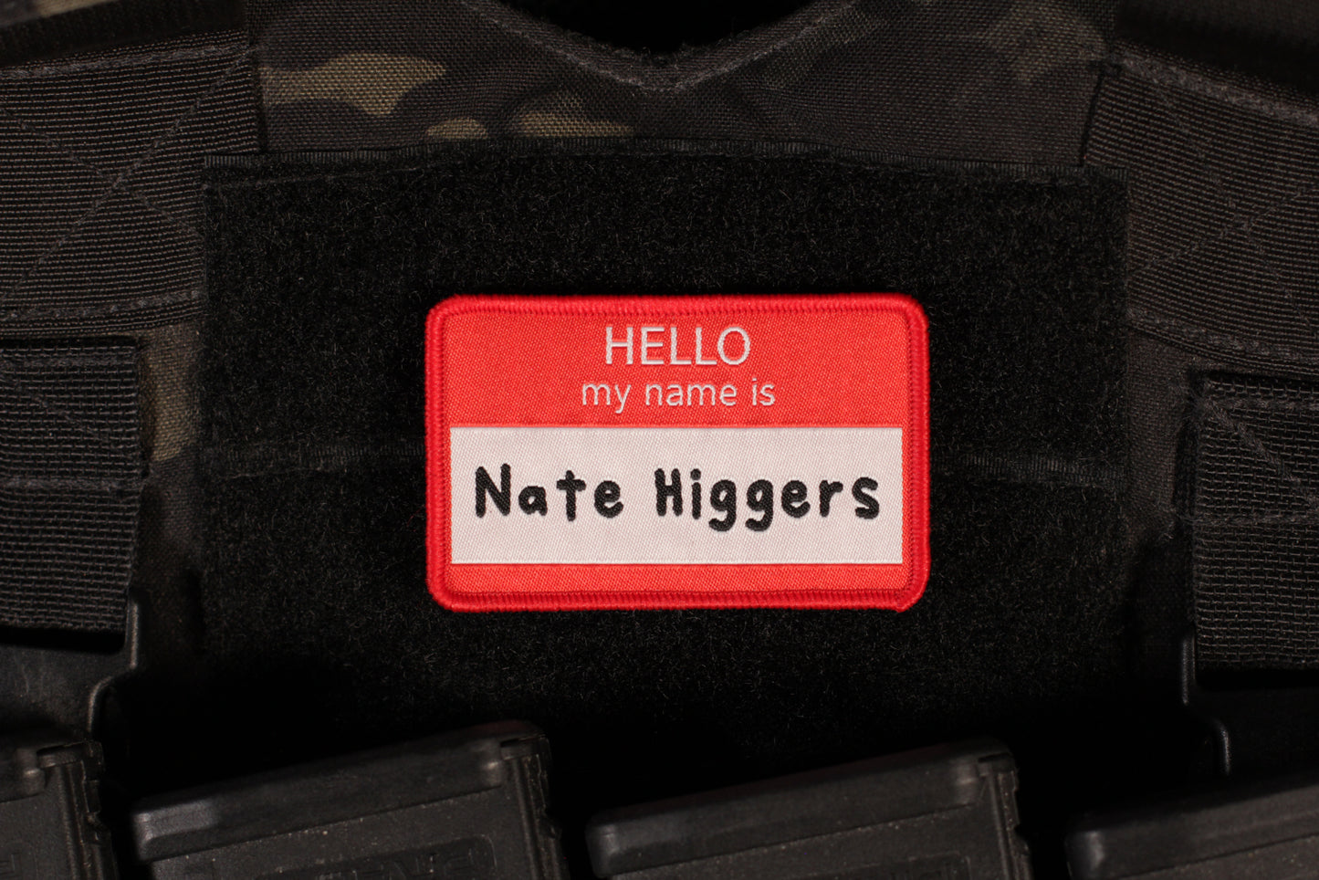 Hello My Name Is Nate Higgers Patch