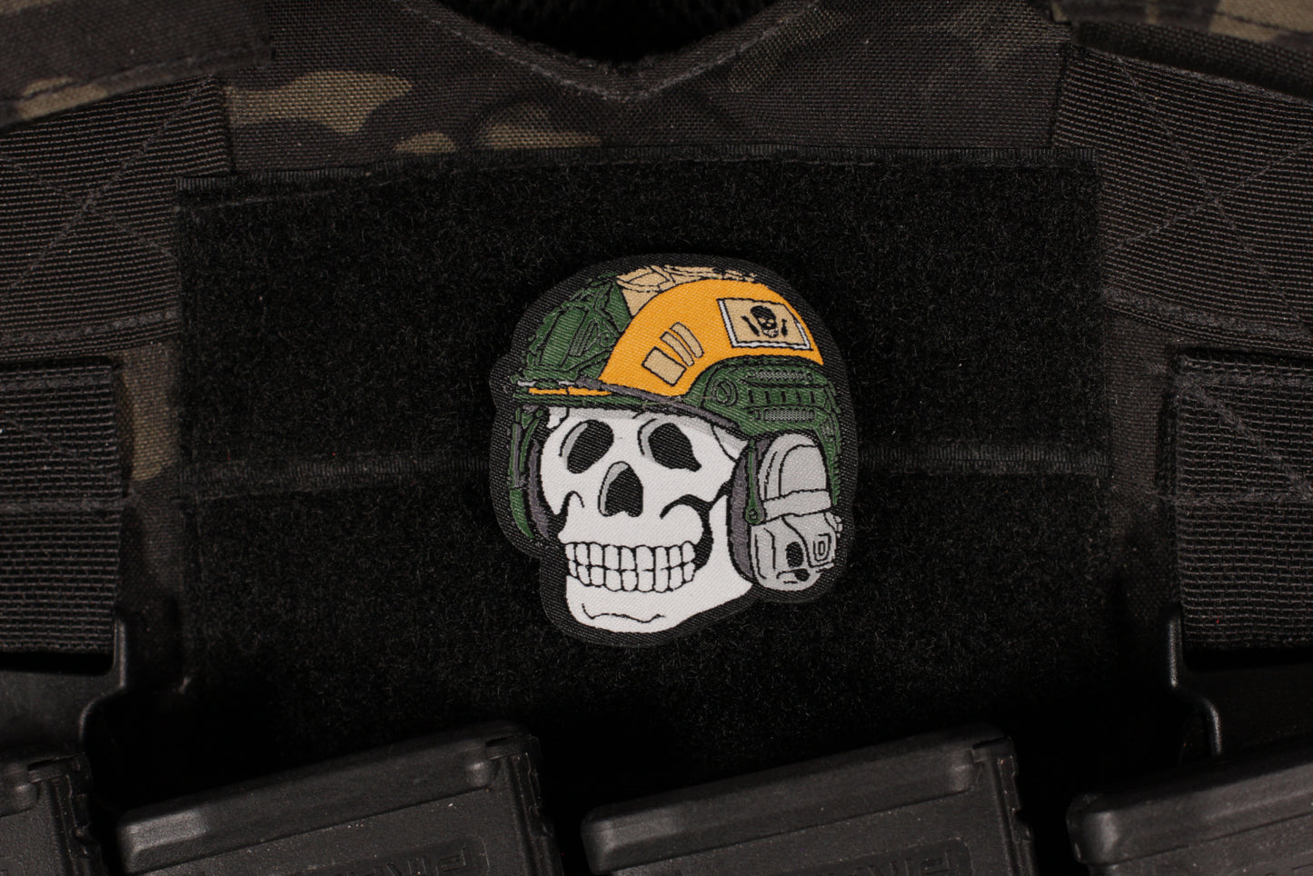 Reverse Side Of The Medal Skull Of Peace Patch Woven