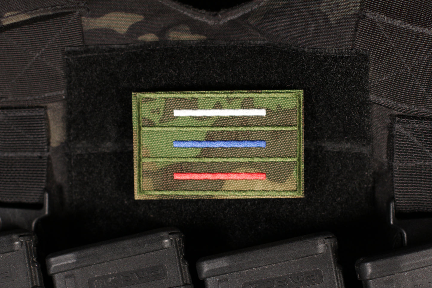 Russian Flag Tri Color Stripes Atacs FG MOX Camo Patch