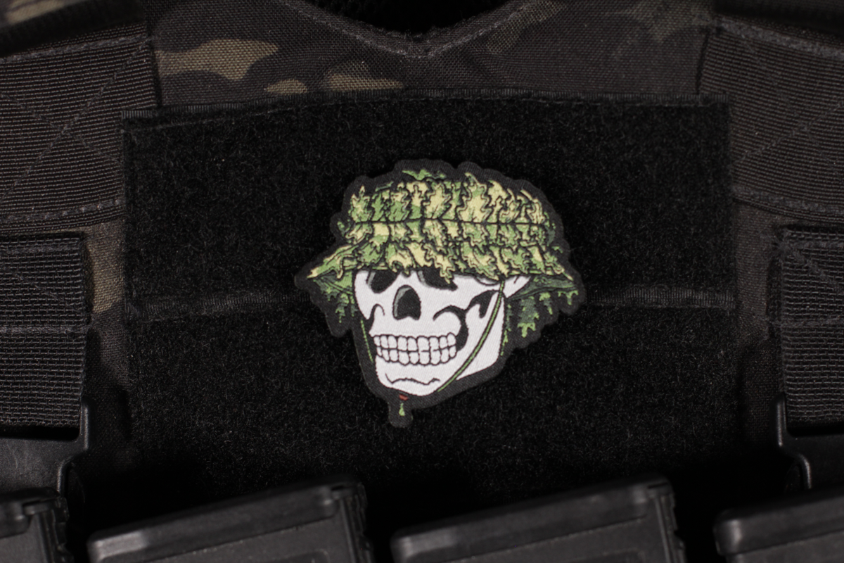 Skull Of Peace Leaf Patch