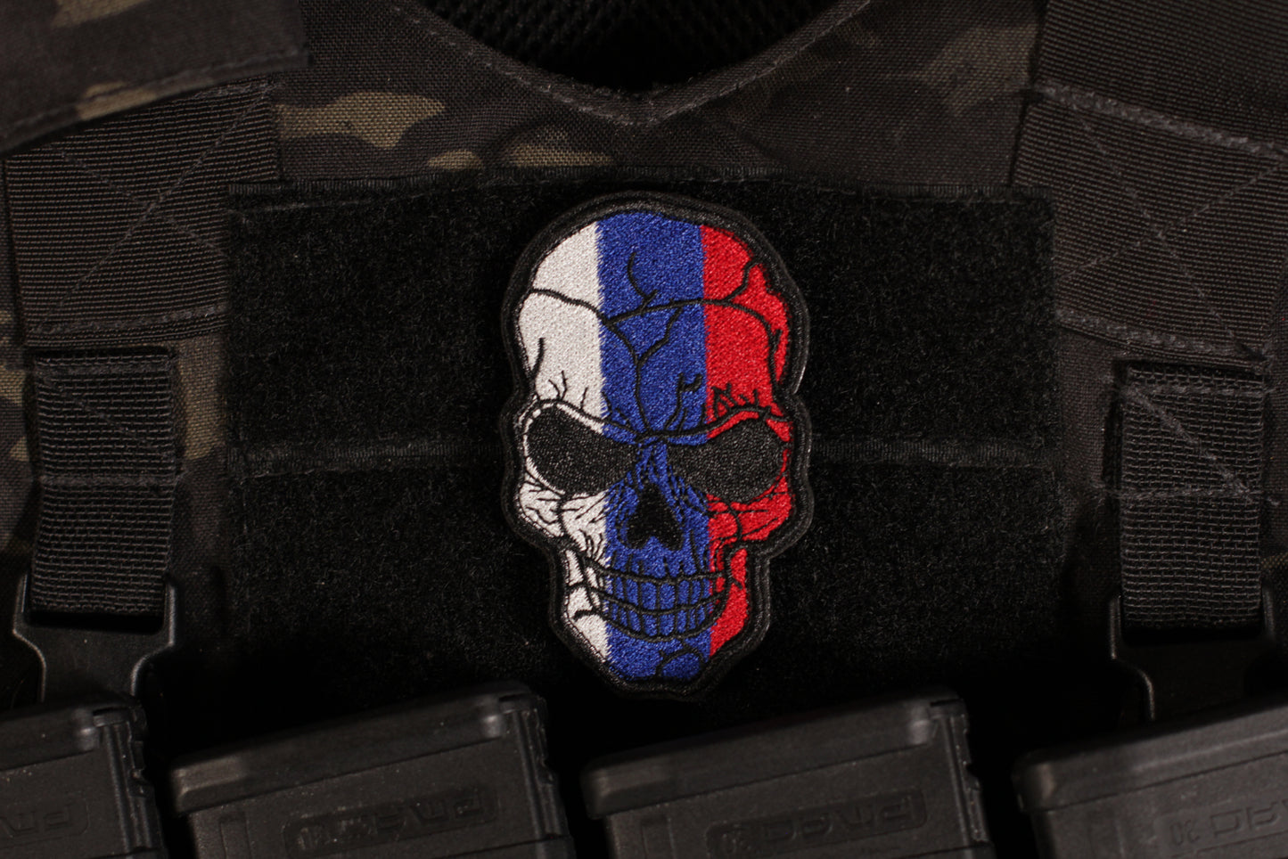 Broken Skull Russian Flag Patch