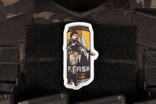 Fuel Of War Girl Flash Ultra Energy Drink Patch