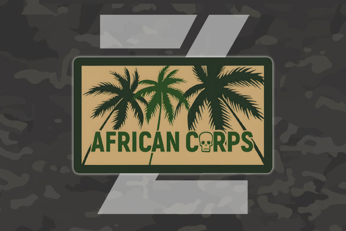 African Corps Bumper Sticker Premium Vinyl