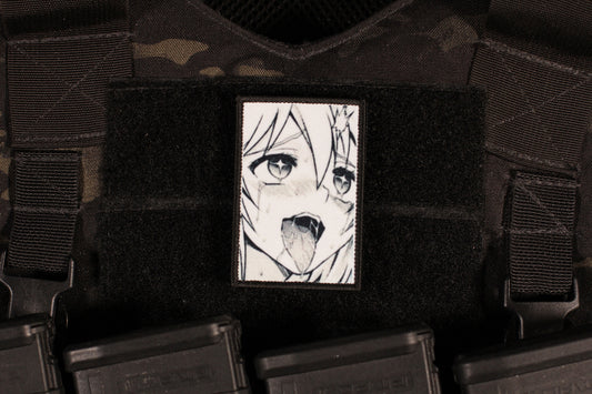 Anime Ahegao Patch Printed