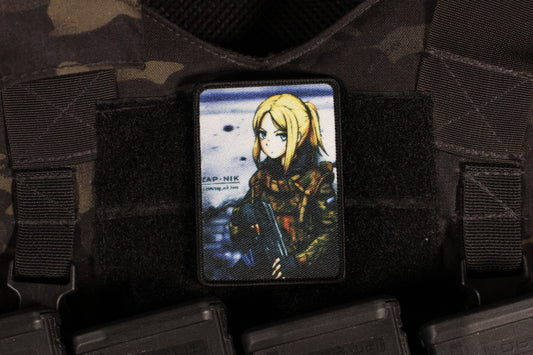 Anime Chechen War Russian Girl Printed Patch