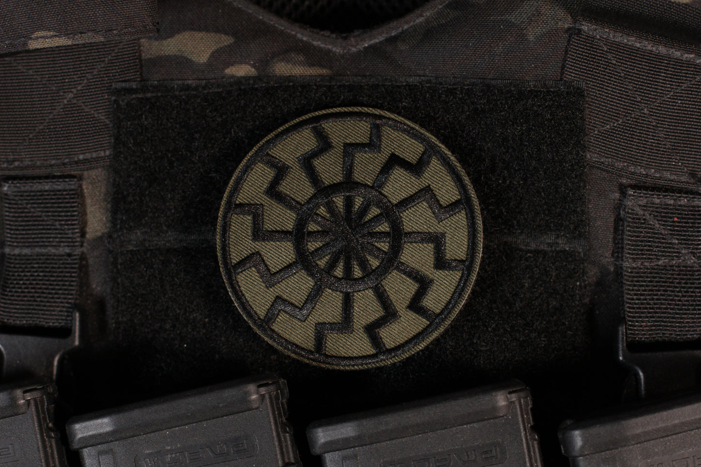 Black Sun Patch OD Green