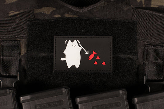 Cat Black Beard PVC Patch