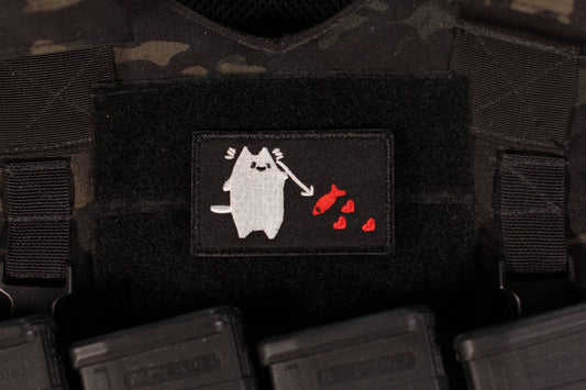 Cat Black Beard Patch