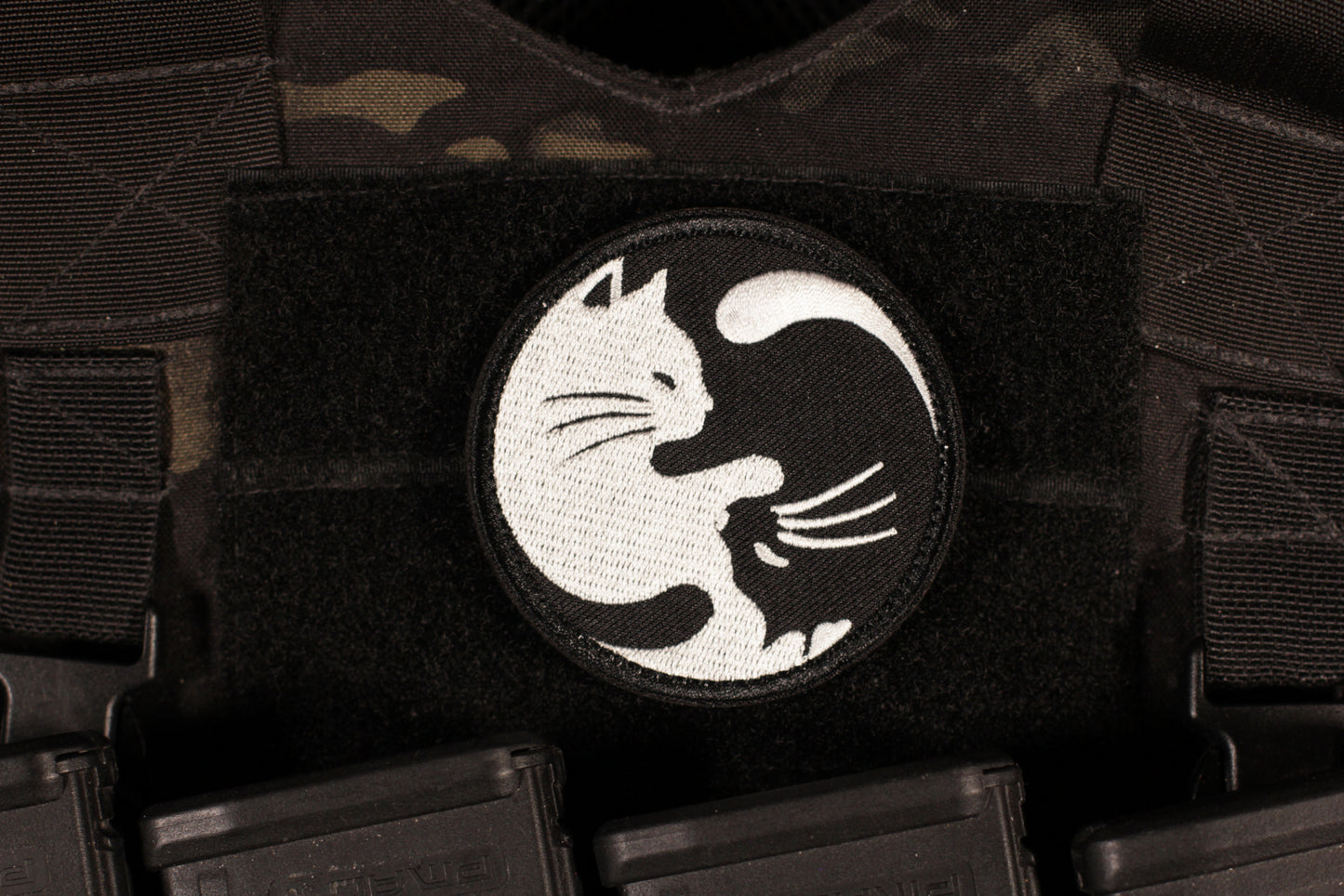 Cat Yin & Yang Russian Military Morale Patch