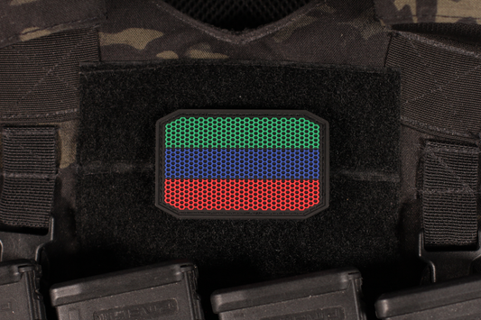 Dagestan Flag Honeycomb Pattern PVC Patch
