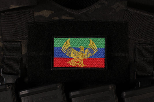 Dagestan Flag Patch With Eagle