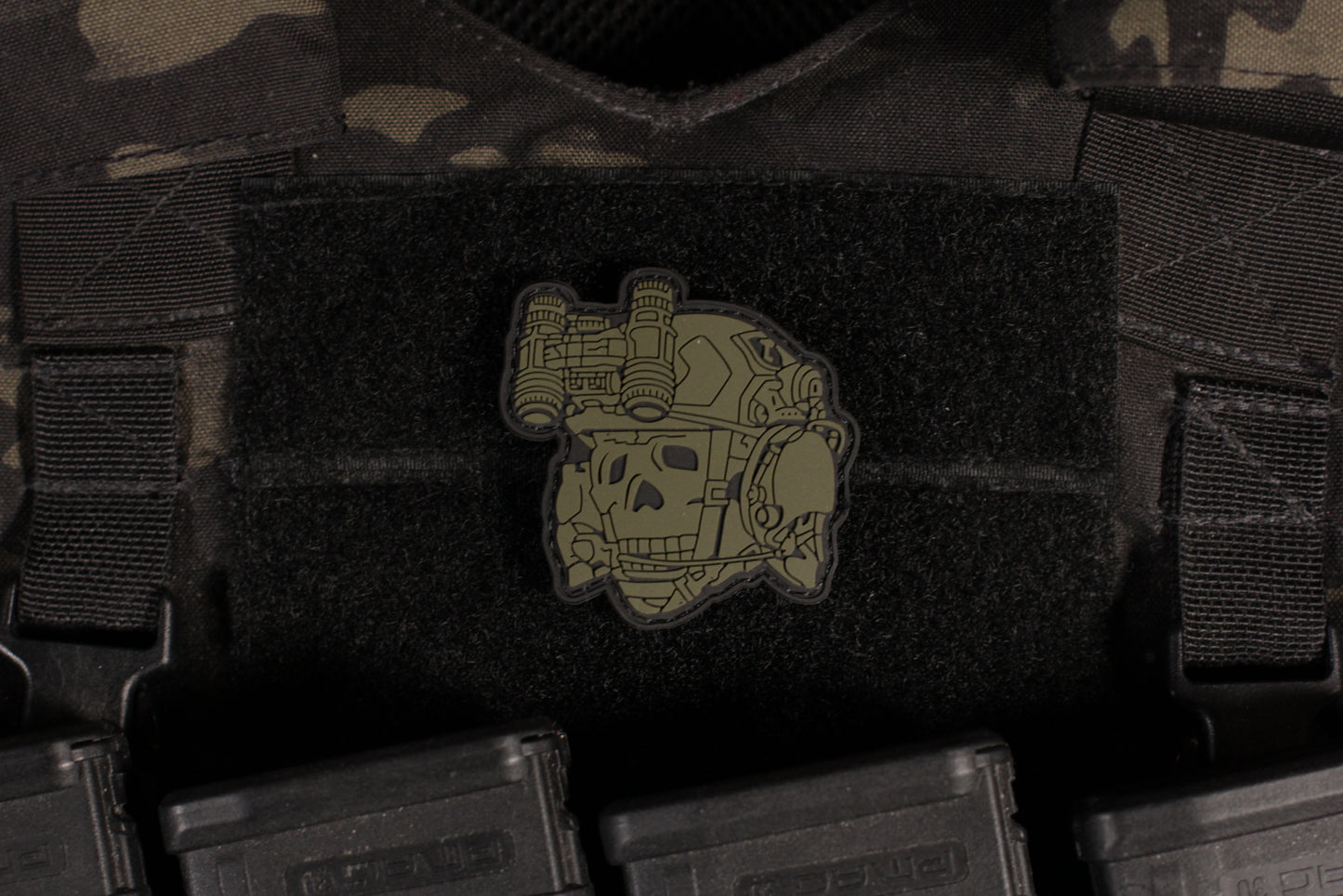 Dead Of Night Skull Of Peace PVC Patch OD Green