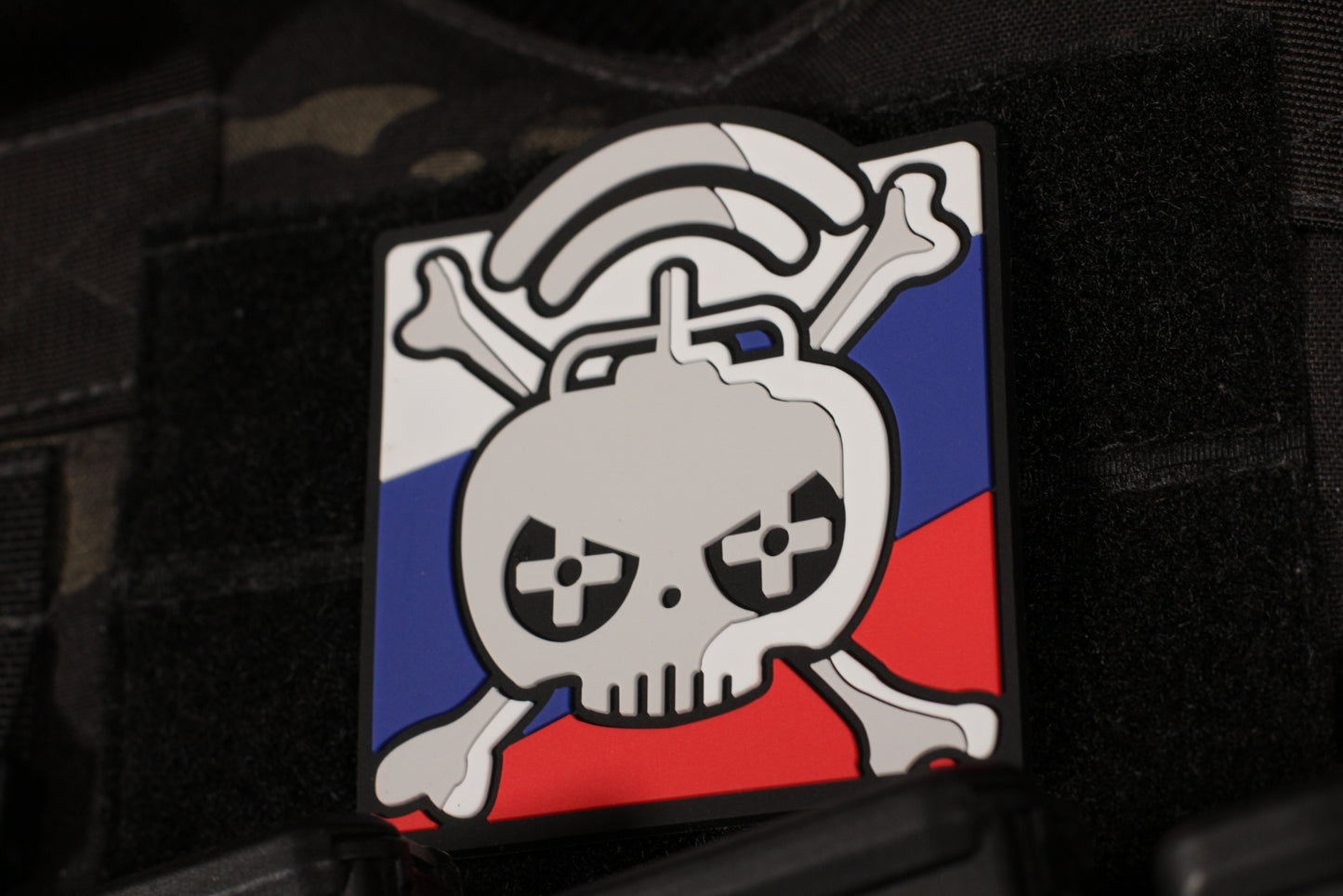 Drone Operator Death From Above 3D PVC Patch Russian Flag