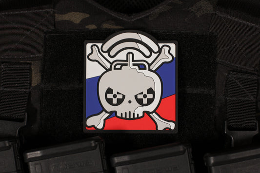 Drone Operator Death From Above 3D PVC Patch Russian Flag