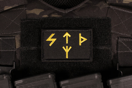 FSB Alpha STD Viking Rune Morale Patch Black Yellow