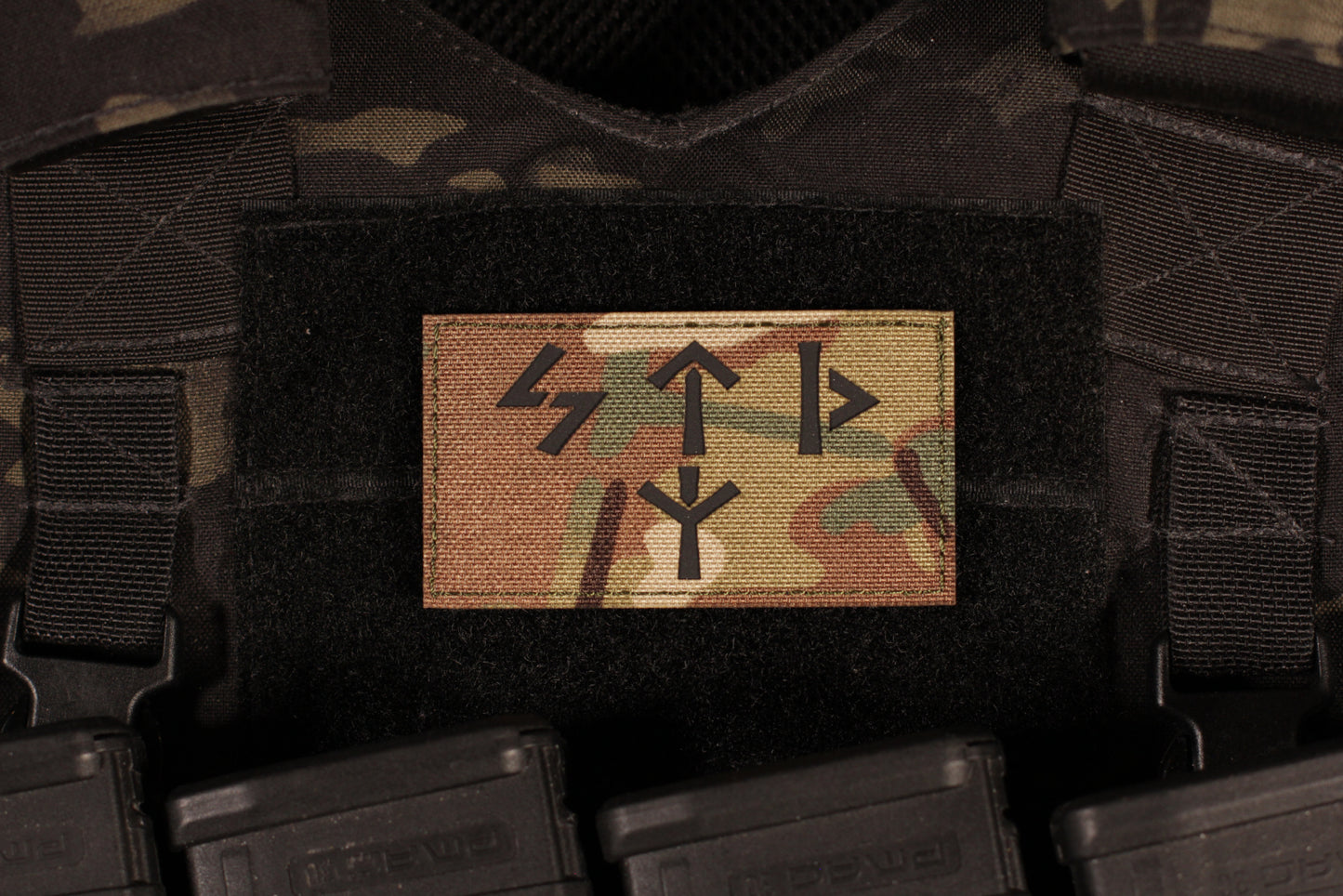 FSB Alpha STD Viking Rune Patch IR Reflective Laser Cut Multicam Cordura