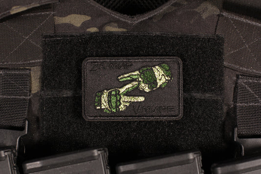 For Peace In The World Z V Subdued Black Green Russian Morale Patch