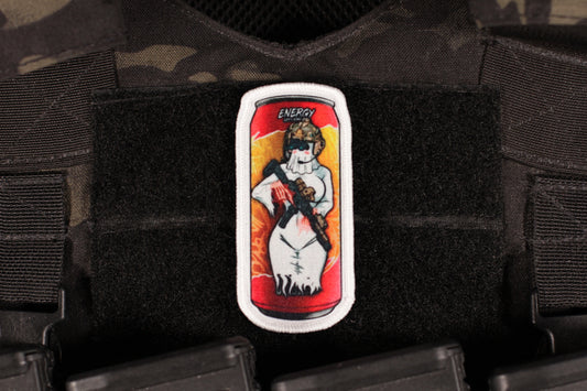 Fuel Of War Girl Ghost Energy Drink Patch