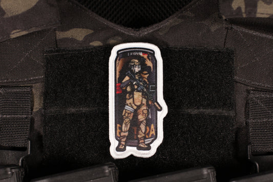 Fuel Of War Girl Gorilla Energy Black Patch