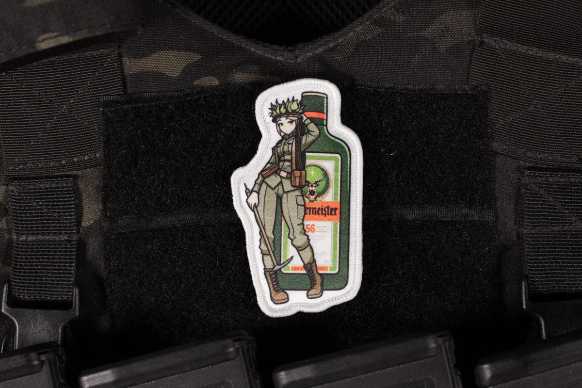 Fuel Of War Girl Jägermeister Patch