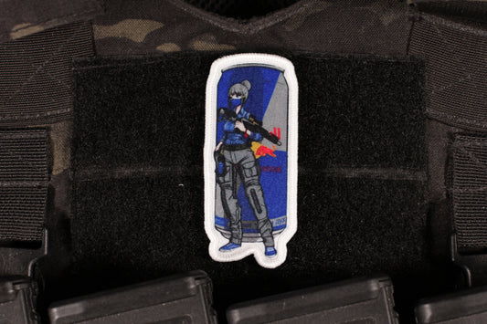 Fuel Of War Girl War Red Bull Patch