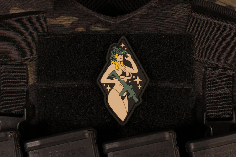 Action Observation PVC Patch Tactical Girl – PZW
