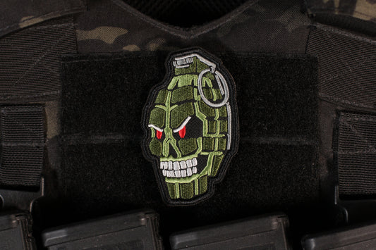 Grenade Face Russian Morale Patch