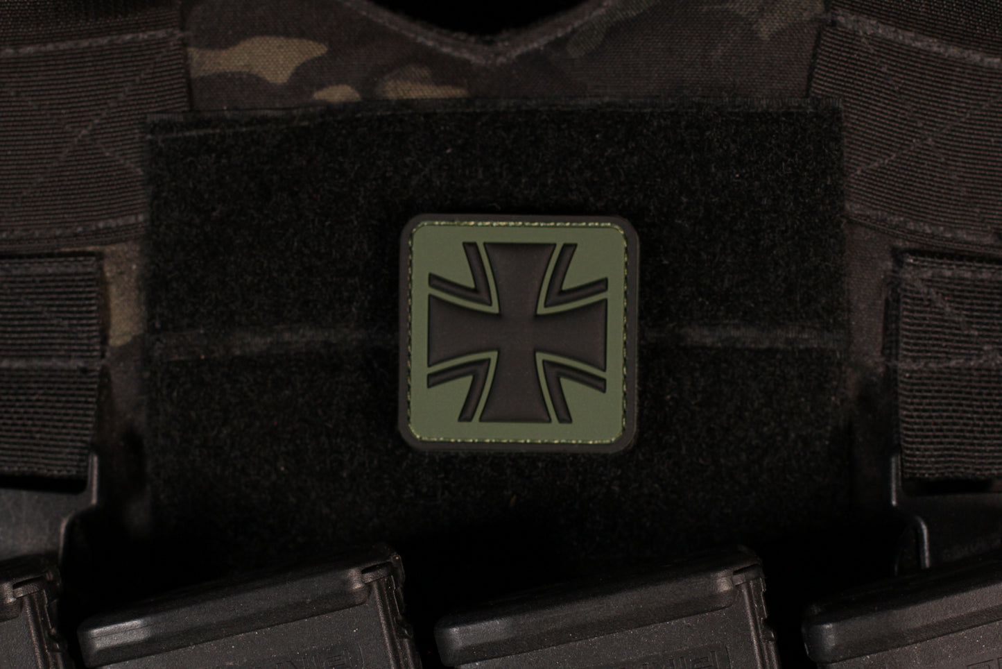 Cross Of Peace PVC Patch Green