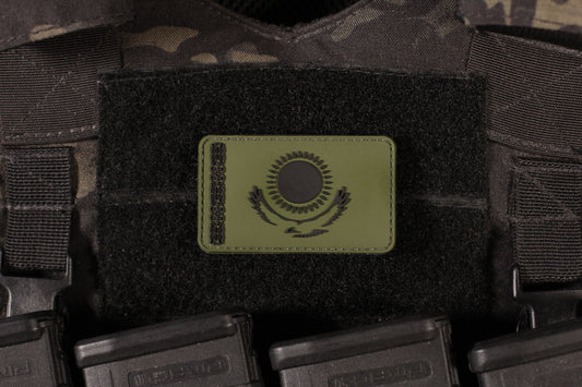 Kazakhstan Flag Subdued PVC Patch