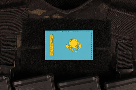 Kazakhstan Flag Patch PVC