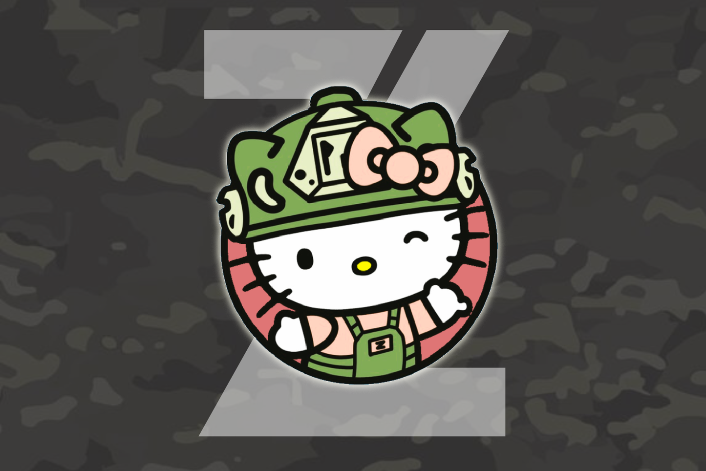 Tactical Kitty Z Bumper Sticker Premium Vinyl