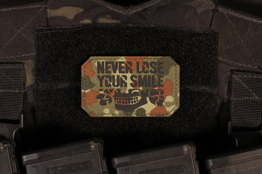 Never Lose Your Smile IR Laser Cut Flecktarn Patch