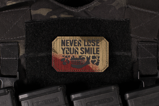 Never Lose Your Smile IR Laser Cut Marsh Camo Patch