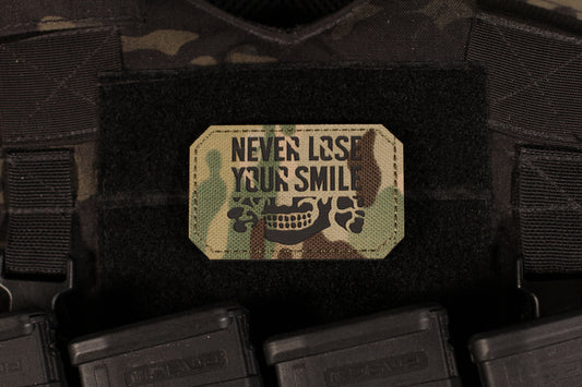 Never Lose Your Smile IR Laser Cut Multicam Patch
