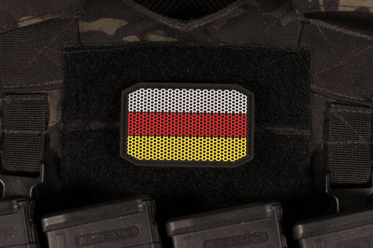 North Ossetia–Alania Flag Honeycomb Pattern PVC Patch