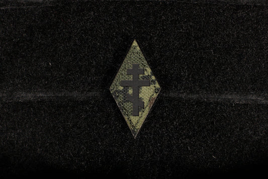 Russian Orthodox Cross Laser Cut EMR Camo IR Reflective MINI Patch