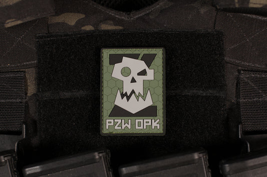 PZW Orc Skull Z PVC Patch