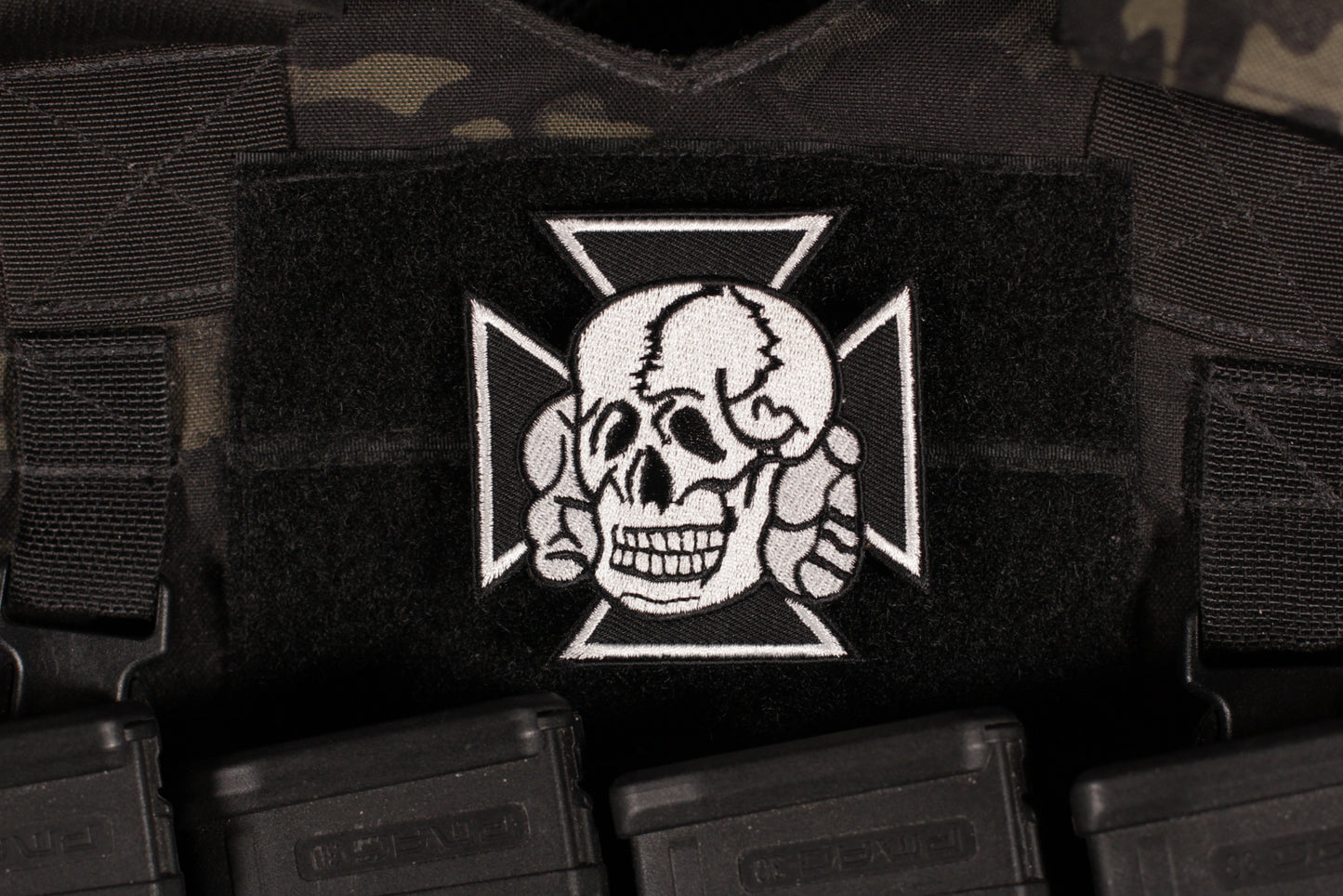 Skull Of Peace With Cross Of Love Patch