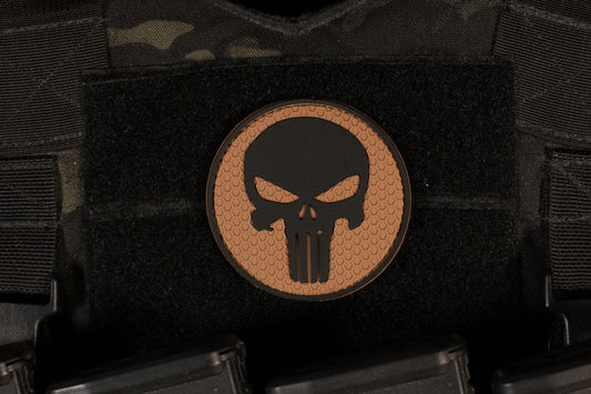 Skull Of Punishment PVC Patch Coyote Brown