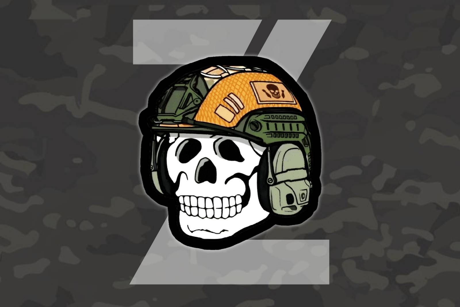 Reverse Side Of The Medal Skull Of Peace Bumper Sticker Premium Vinyl – PZW