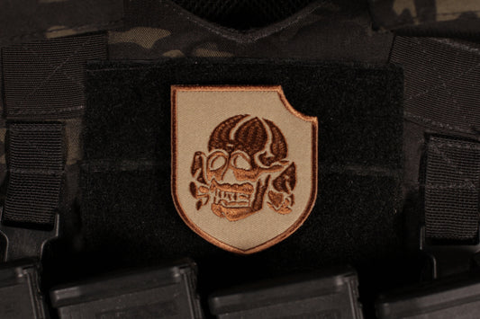 Skull Of Peace Division Patch Tan